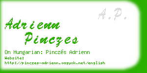 adrienn pinczes business card